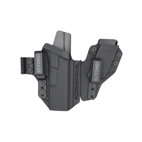 Concealtek Glock 19 IWB Right Hand with Magazine Pouch Kydex Holster, Black