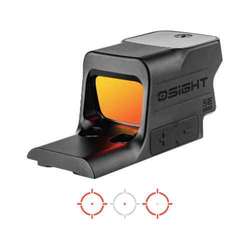Osight SE MOS Direct-Mount Enclosed Emitter Red Dot Sight with Multi-Reticle System