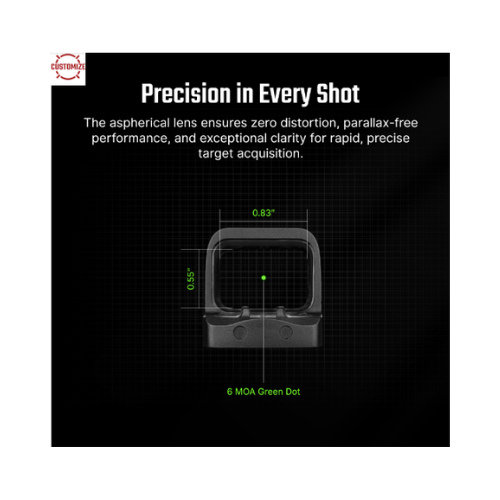 Osight SE RMSc Footprint Enclosed Reflex Sight with Side-Loading Battery