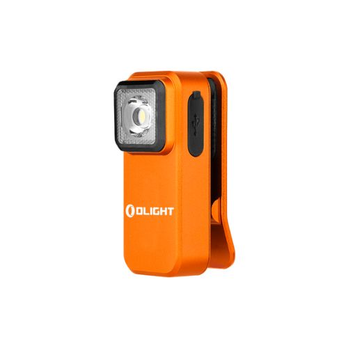 Olight Oclip Flashlight, Orange