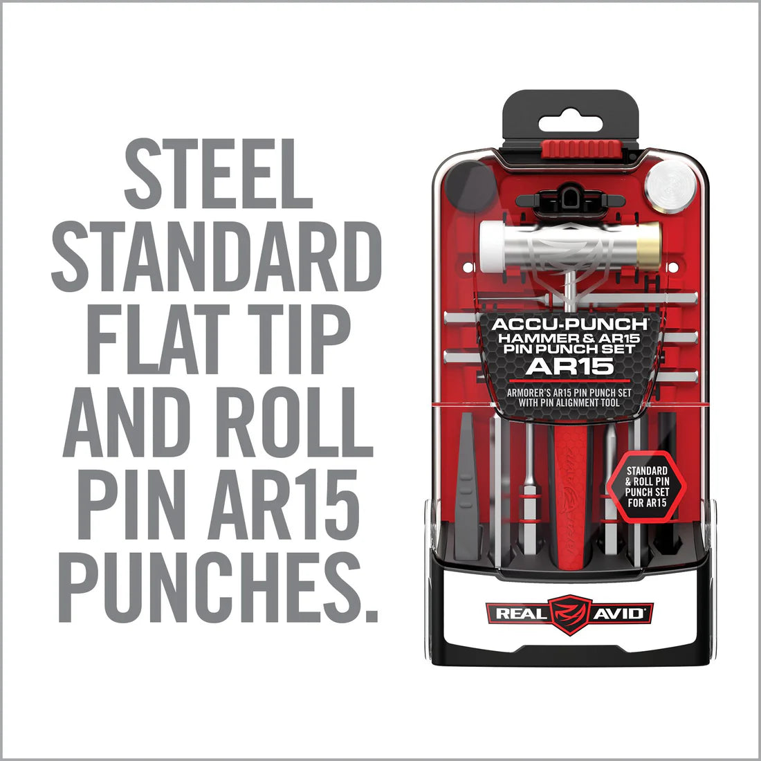 Real Avid Accu Punch Hammer & AR15 Pin Punch Set