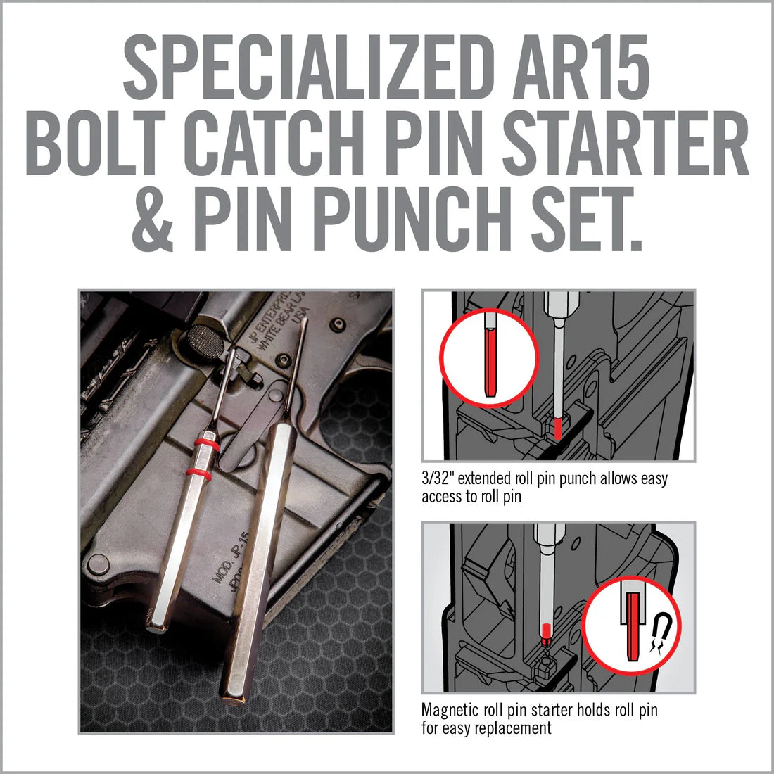 Real Avid Accu Punch Hammer & AR15 Pin Punch Set