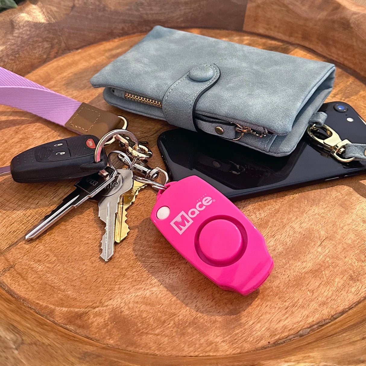 Mace Personal Alarm Keychain (Pink)