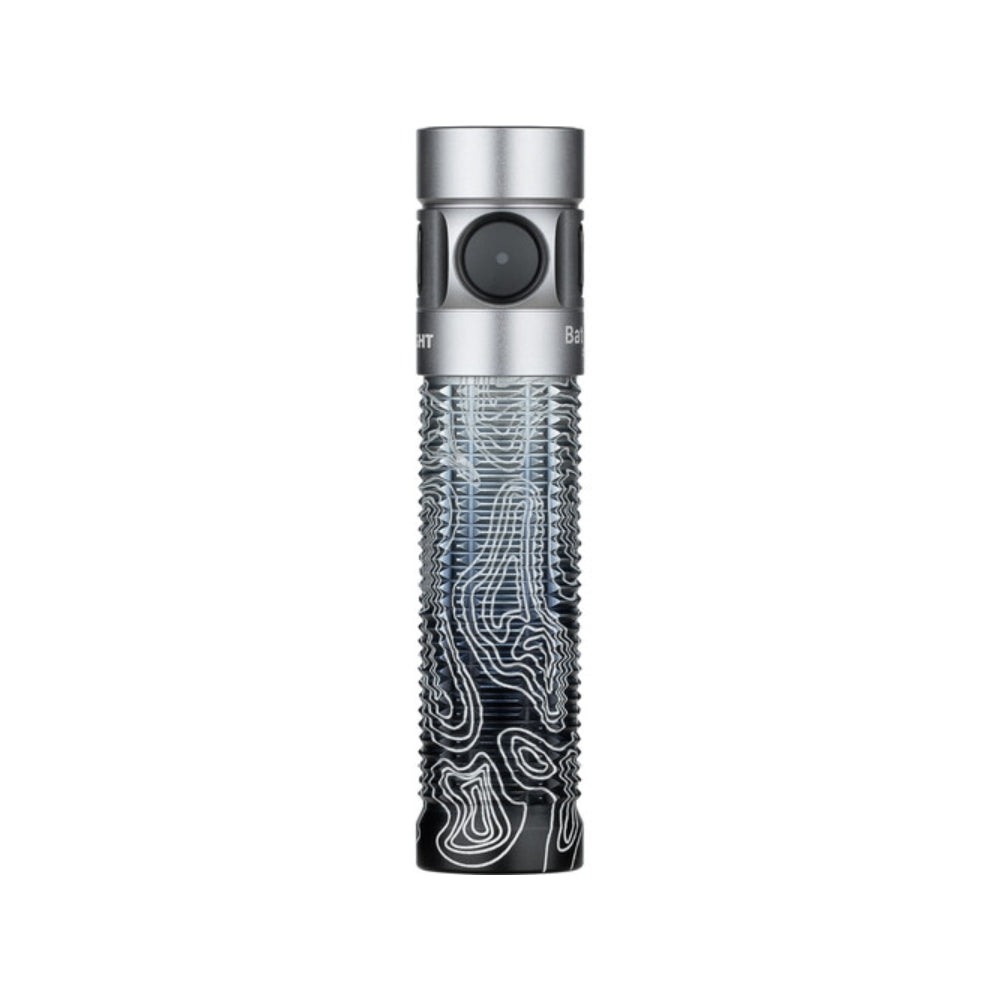 Olight Baton 3 Pro 1500 Lumens Rechargeable Flashlight (Limited Edition Silver Ridge)