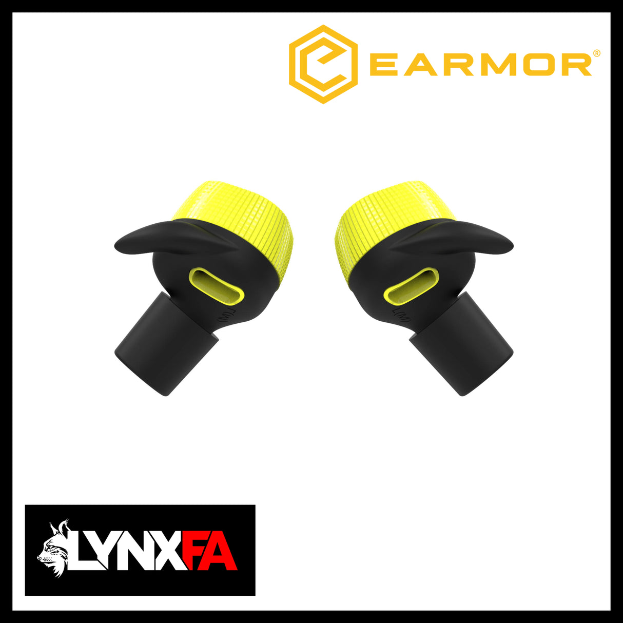Earmor M20 Electronic Earbuds, Yellow