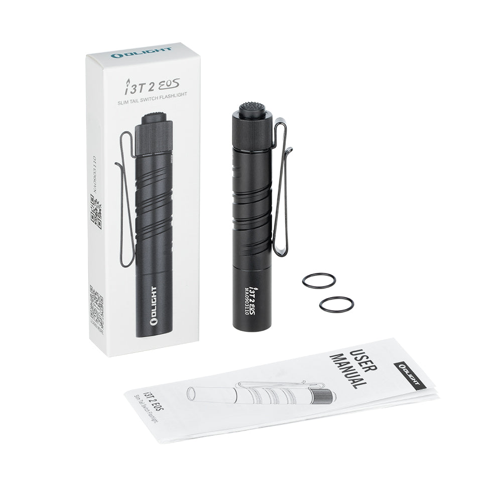 Olight I3T 2 EOS Sim EDC Flashlight, Black