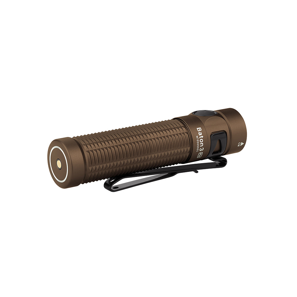 Olight Baton 3 Pro 1500 Lumens Rechargeable Flashlight (Desert Tan)