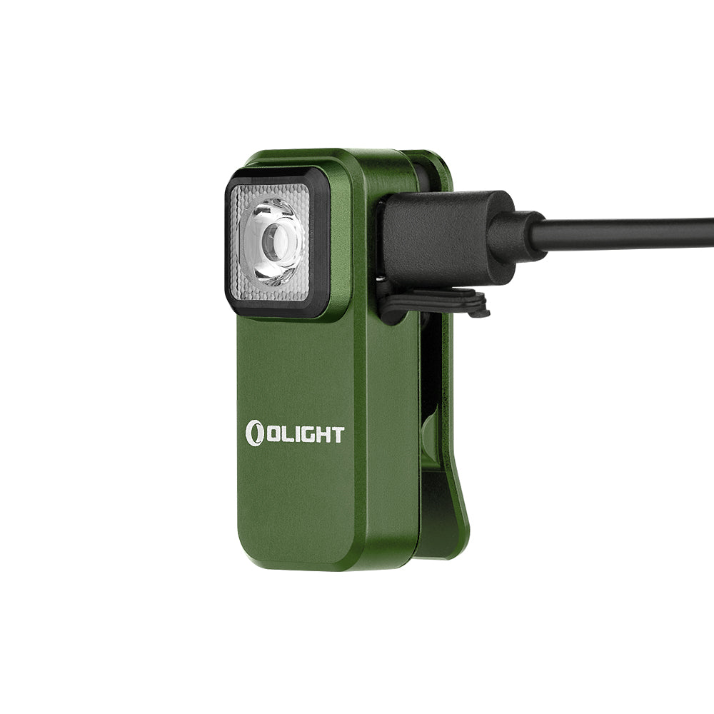 Olight Oclip Clip Light with White and Red Light (OD Green)