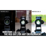 Monstrum 1X20 Ghost Red Dot Sight Gen 3 with Shake Awake