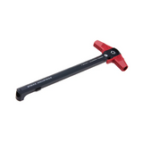 Strike Industries AR T-Bone Charging Handle, Black/ Red