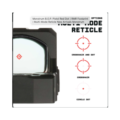 MONSTRUM BOP PISTOL RED DOT MULTI-RETICLE