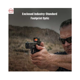 Osight XE AMRS Enclosed Red Dot Sight with Ruggedized Miniature Reflex Footprint, 2/6+32 MOA Advanced Multi-Reticle System and Side-Loading Battery