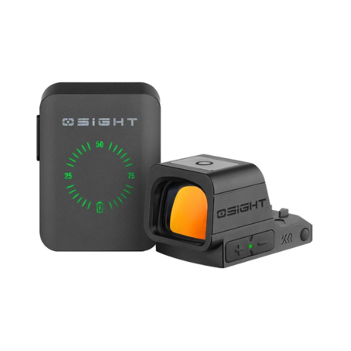 OSIGHT XR RMR FOOTPRINT ENCLOSED RED DOT SIGHT WITH MAGNETIC CHARGING COVER & 2+6+32 MOA
