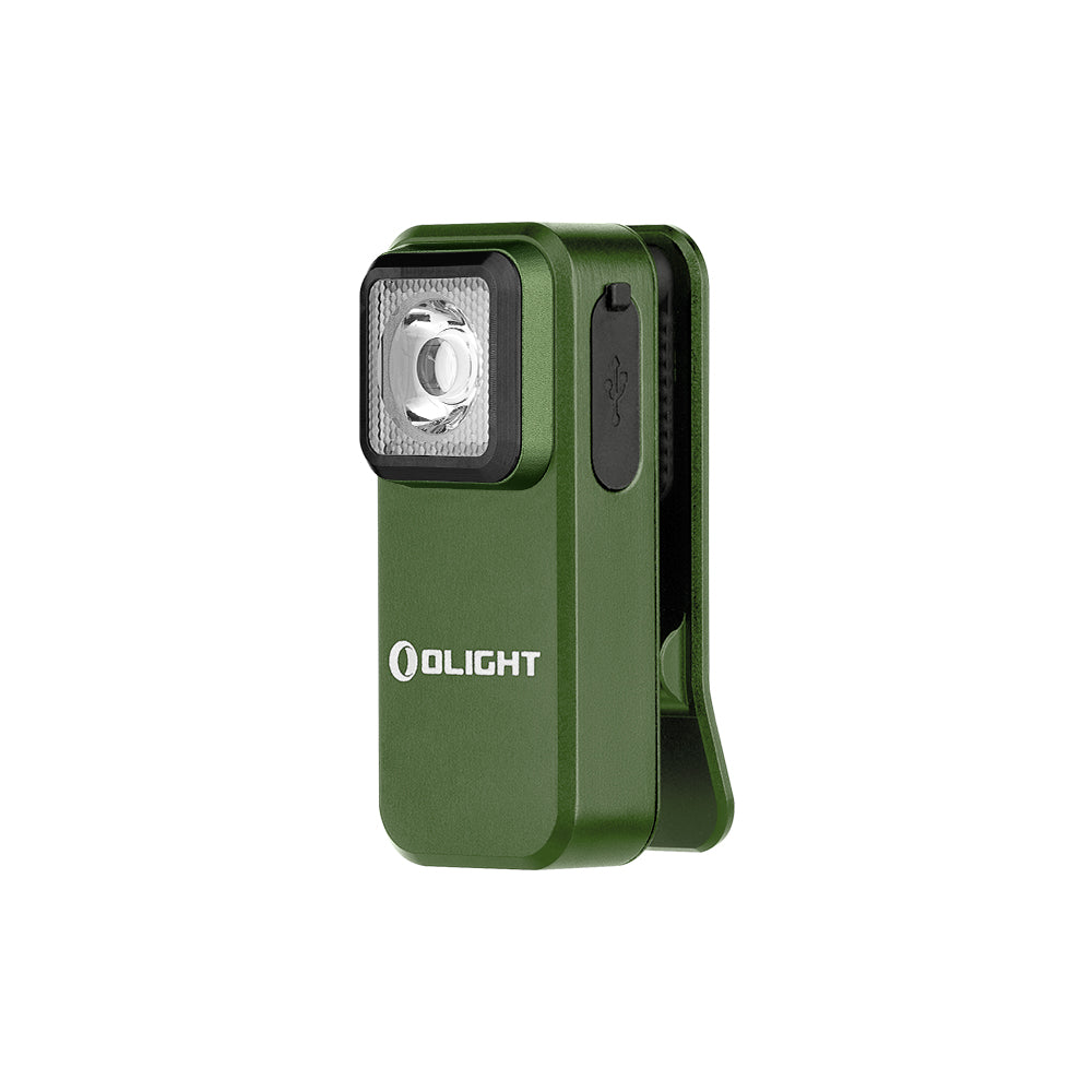 Olight Oclip Clip Light with White and Red Light (OD Green)