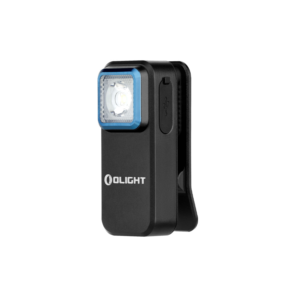 Olight Oclip Clip Light with White and Red Light (Black)