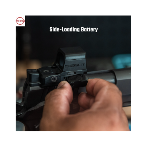 Osight XE AMRS Enclosed Red Dot Sight with Ruggedized Miniature Reflex Footprint, 2/6+32 MOA Advanced Multi-Reticle System and Side-Loading Battery