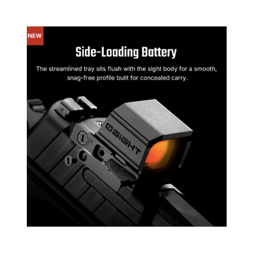 Osight SE DPP Footprint Enclosed Emitter Red Dot Sight with Multi-Reticle System