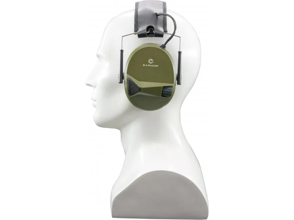 Earmor M30 Electronic Hearing Protector, OD Green