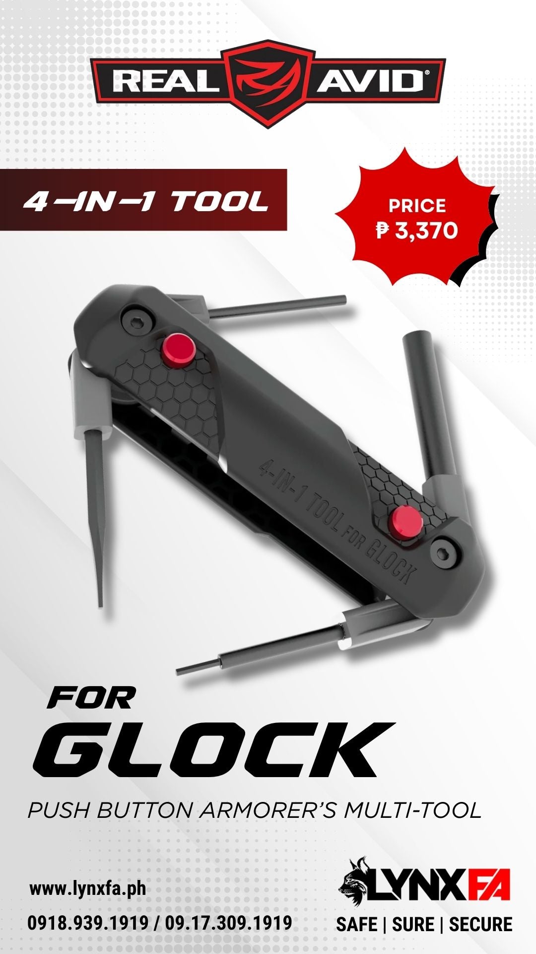 Real Avid Accu Punch Hammer & AR15 Pin Punch Set