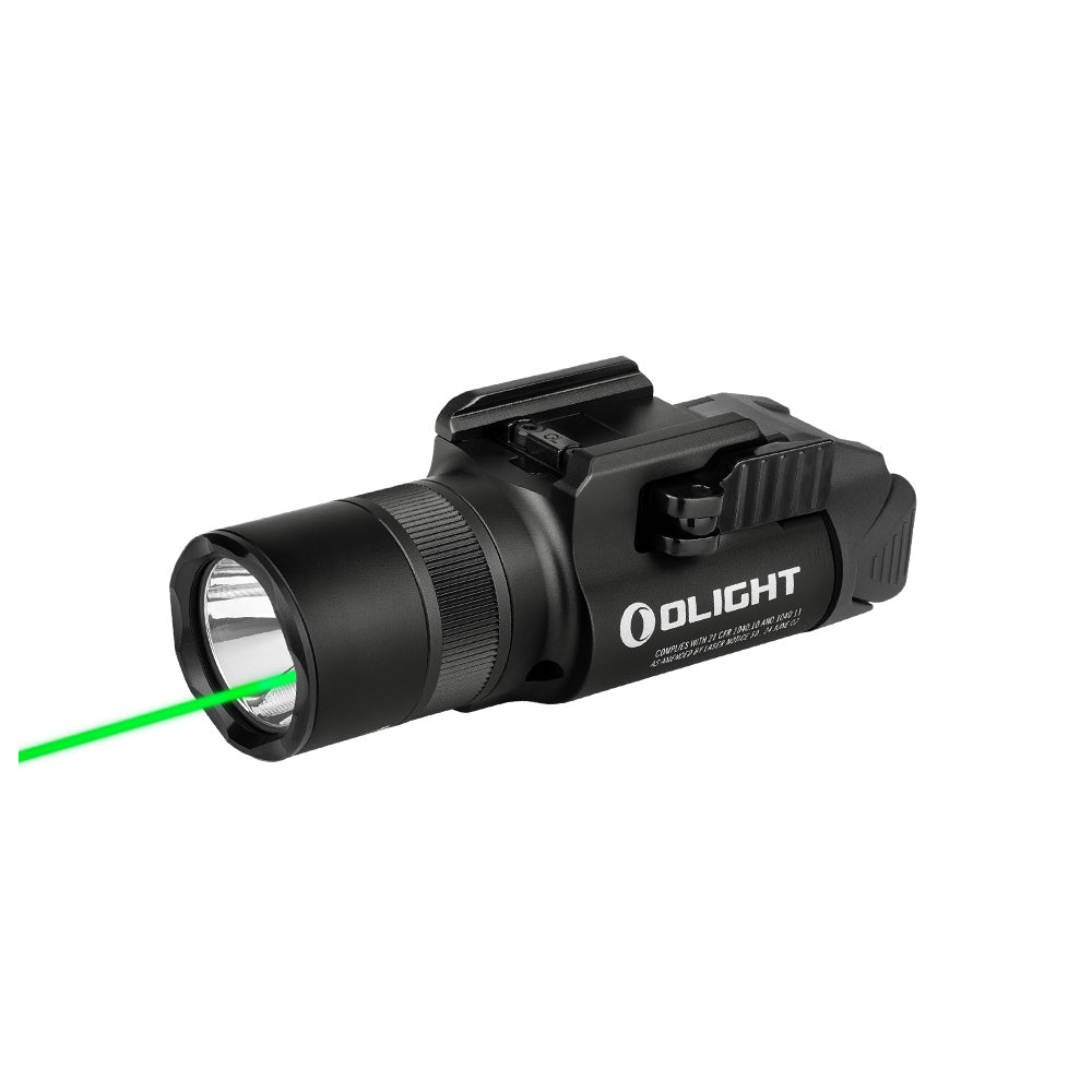 Olight Baldr Pro R Rechargeable Tactical Light with Green Laser (Black)