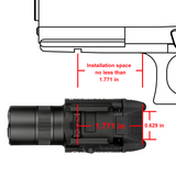 Olight Baldr Pro R Rechargeable Tactical Light with Green Laser (Black)