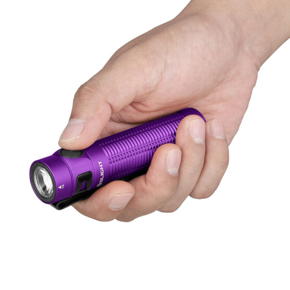 Olight Baton 3 Pro 1500 Lumens Rechargeable Flashlight (Purple)