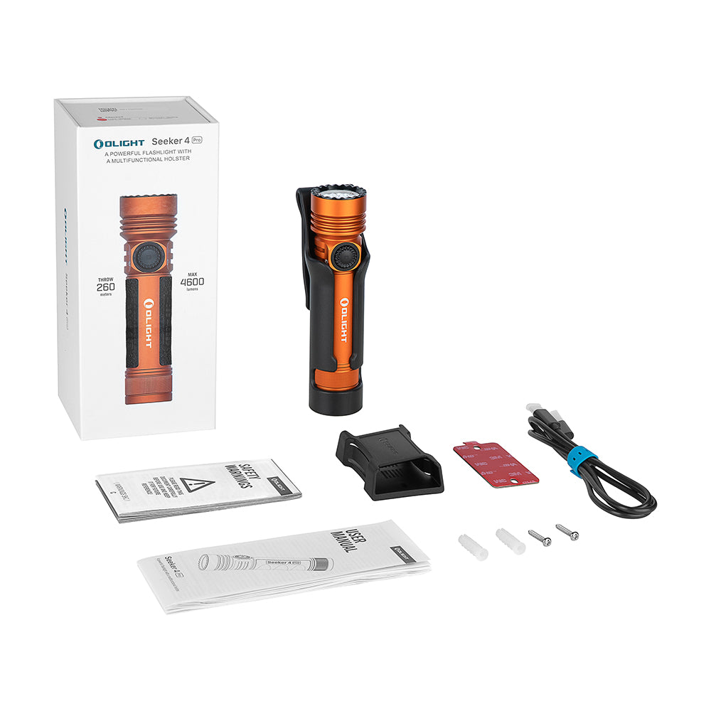 OLIGHT SEEKER 4 PRO CW ORANGE, SEEKER4PROO – LynxFA