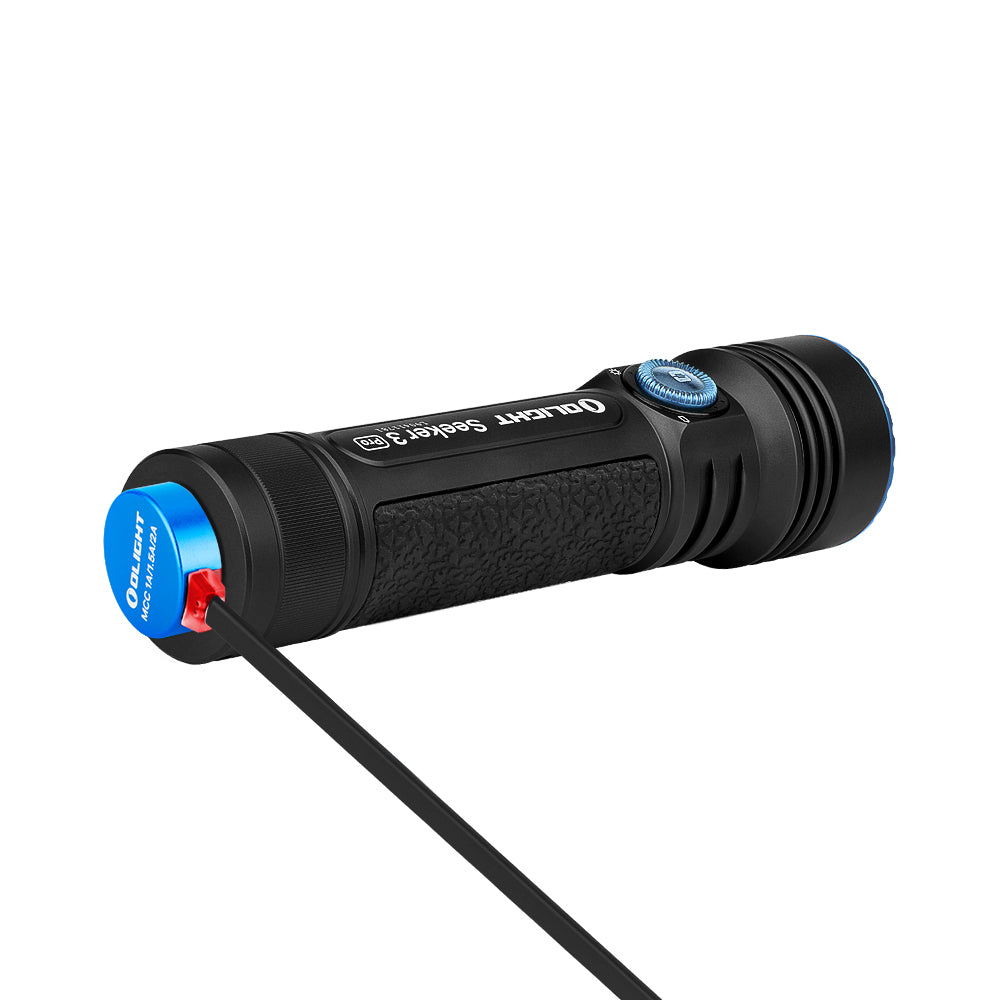 Olight Seeker 3 Pro 4200 Lumen Bright Flashlight (Black) – LynxFA
