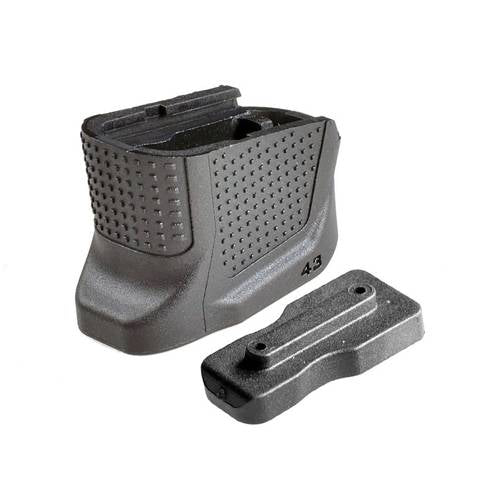 Strike Industries Extended Magazine Plate for Glock 43 Plus 2 Black