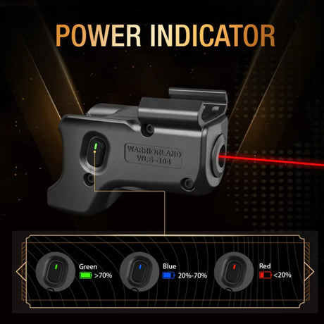 Warriorland Red Laser Light for Glk 17/19/21/22/30/31 Gen3-4 (with Power Indicator)